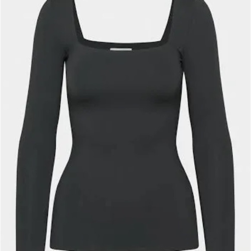 Aritzia Women's Original Contour Squareneck Hip Longsleeve Blouse